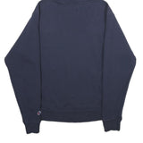 CHAMPION Mens Navy Blue Hoodie S Cotton Blend Pullover Casual Sportswear