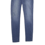 GUESS Womens Slim Blue Denim Jeans Cotton Blend Zip W26 L32 Skinny Fit Stylish