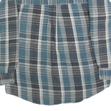 WINTER RUN Mens Blue Black & White Check Shirt L Casual Cotton Long Sleeve