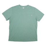 DICKIES Mens Green T-Shirt 2XL Short Sleeve Crew Neck Pocket Plain Cotton Blend
