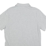 NIKE Mens Grey Short Sleeve Plain Polo Shirt M Cotton Casual Sportswear