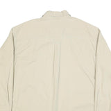 TIMBERLAND Mens Beige Cotton Long Sleeve Shirt XL Classic Button Down Pocket