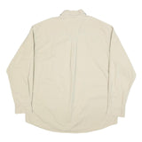 TIMBERLAND Mens Beige Cotton Long Sleeve Shirt XL Classic Button Down Pocket