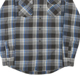 WRANGLER Mens Black & Blue Check Shirt S Classic Western Button Front Casual