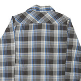 WRANGLER Mens Black & Blue Check Shirt S Classic Western Button Front Casual