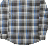 WRANGLER Mens Black & Blue Check Shirt S Classic Western Button Front Casual