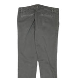 IMPERIAL Mens Cotton Blend Grey Slim Straight Trousers W32 L30 Formal Casual
