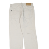 CALVIN KLEIN JEANS Mens Regular Fit Beige Denim Jeans W32 L32 Casual Zip Cotton