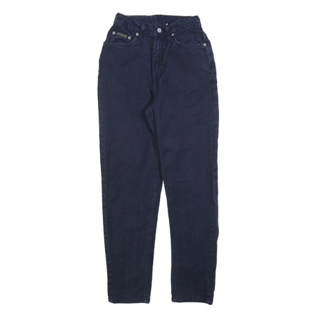 CALVIN KLEIN Womens Jeans Blue Slim Skinny Denim W24 L28 Stylish Zip Closure