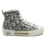 CHRISTIAN DIOR B23 Womens High Trainers White & Grey Synthetic UK 5 Designer