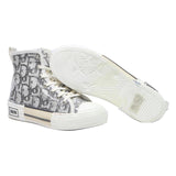 CHRISTIAN DIOR B23 Womens High Trainers White & Grey Synthetic UK 5 Designer