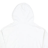 KARL KANI Womens White Red & Navy Pullover Hoodie S Logo Embroidered