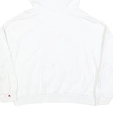 KARL KANI Womens White Red & Navy Pullover Hoodie S Logo Embroidered