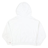 KARL KANI Womens White Red & Navy Pullover Hoodie S Logo Embroidered