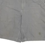 CARHARTT Mens Shorts Grey Casual Cargo Cotton Blend XL W34 Workwear
