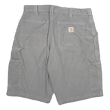 CARHARTT Mens Shorts Grey Casual Cargo Cotton Blend XL W34 Workwear