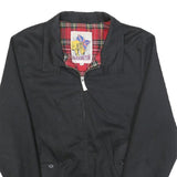 HARRINGTON Mens Black Classic Jacket XS Cotton Blend Zip Plain Casual Outerwear
