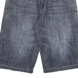 INSCENE Mens Shorts Blue Denim Casual L W30 Cotton Blend Comfortable Style
