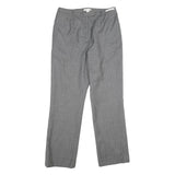 PENDLETON Womens Wool Grey Regular Fit Straight Leg Trousers W32 L31 Smart
