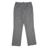 PENDLETON Womens Wool Grey Regular Fit Straight Leg Trousers W32 L31 Smart