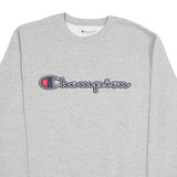CHAMPION Mens Grey Crew Neck M Cotton Blend Pullover Sweatshirt