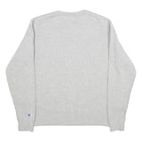 CHAMPION Mens Grey Crew Neck M Cotton Blend Pullover Sweatshirt