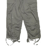 CREST Womens Shorts Grey Cargo Casual M W28 Cotton Blend Drawstring