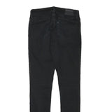 LEVI'S Womens Jeans Black Slim Skinny Denim W24 L28 Zip Cotton Blend