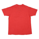 HANES Mens Red XL Cotton Blend Graphic T-Shirt Short Sleeve Crew Neck