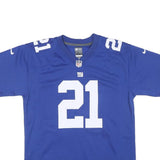 NFL Mens Blue Ny 21 Collins Graphic T-Shirt L Short Sleeve Crew Neck