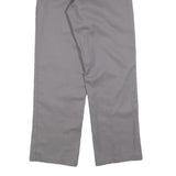 DICKIES Mens Cotton Blend Grey Regular Straight Trousers W32 L30 Workwear