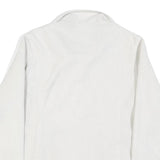 THE NORTH FACE Womens White Outdoor Jacket L Polyester Zip Plain Warm Layer
