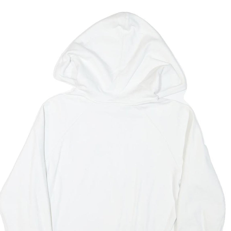 LEVI'S Mens White Hoodie S Cotton Blend Pullover Drawstring Pocket Casual
