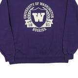 CHAMPION Mens Purple University Of Washington Crew Neck L Huskies Sweatshirt