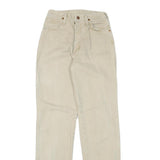 WRANGLER Mens Jeans Beige Regular Straight Denim Light W25 L33 Cotton Blend Zip