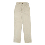 WRANGLER Mens Jeans Beige Regular Straight Denim Light W25 L33 Cotton Blend Zip
