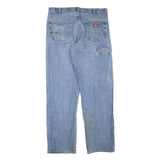 DICKIES Mens Jeans Blue Regular Straight Denim Medium W36 L33 Workwear