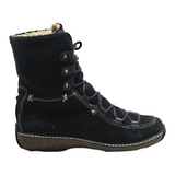 TIMBERLAND Lace-Up Boots Black Leather Womens UK 5