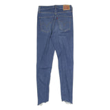 LEVI'S Womens Jeans Blue Slim Skinny Denim Light W26 L25 Ripped Distressed