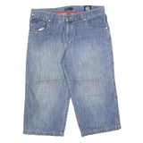 LERROS Mens Shorts Blue Casual Denim M W33 Cotton Blend Comfortable Fit
