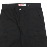 LEE COOPER Mens Black Cargo Shorts M W34 Casual Cotton Cotton Pockets