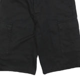 LEE COOPER Mens Black Cargo Shorts M W34 Casual Cotton Cotton Pockets