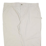 CARHARTT Mens Cotton Blend Beige Regular Fit Straight Leg Trousers W48 L27