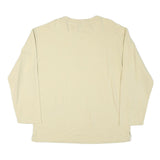 WOMEN Mens Cream Sweatshirt Crew Neck XL Cotton Blend Casual Comfortable