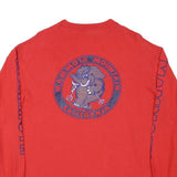 HANES Mens Red Mammoth Mountain Graphic Long Sleeve Crew Neck XL Ski T-Shirt