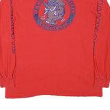 HANES Mens Red Mammoth Mountain Graphic Long Sleeve Crew Neck XL Ski T-Shirt
