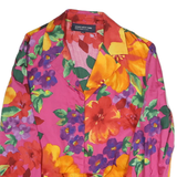 JONES NEW YORK Womens Pink Floral Shirt Long Sleeve Collared M Cotton