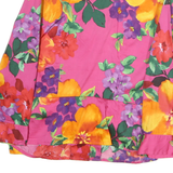 JONES NEW YORK Womens Pink Floral Shirt Long Sleeve Collared M Cotton