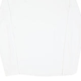 TOMMY JEANS Mens White XL Long Sleeve Crew Neck Classic Cotton Blend T-Shirt