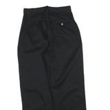 BASIC EDITIONS Womens Cotton Blend Black Regular Fit Straight Trousers W28 L30